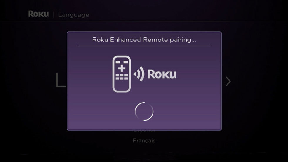 Roku Remote Pairing Screen