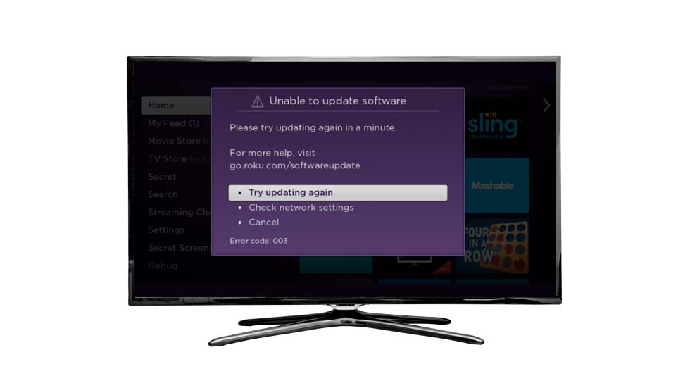 TV with Error Code 011