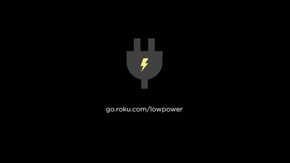 Roku Low Power Warning Screen