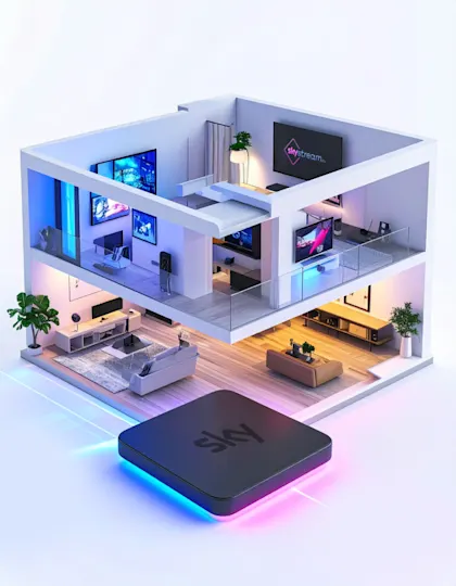 Sky Stream Puck in Spanish Home